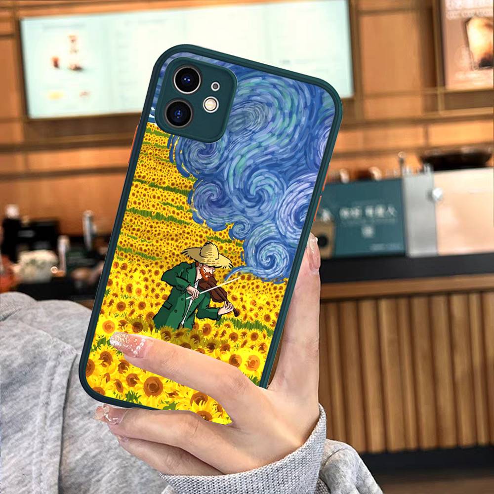 

Art Vincent Van Gogh Phone Case For iPhone 16e 16 15 14 13 12 11 Pro Max X XS Max Plus Matte Clear iphone Xs Max