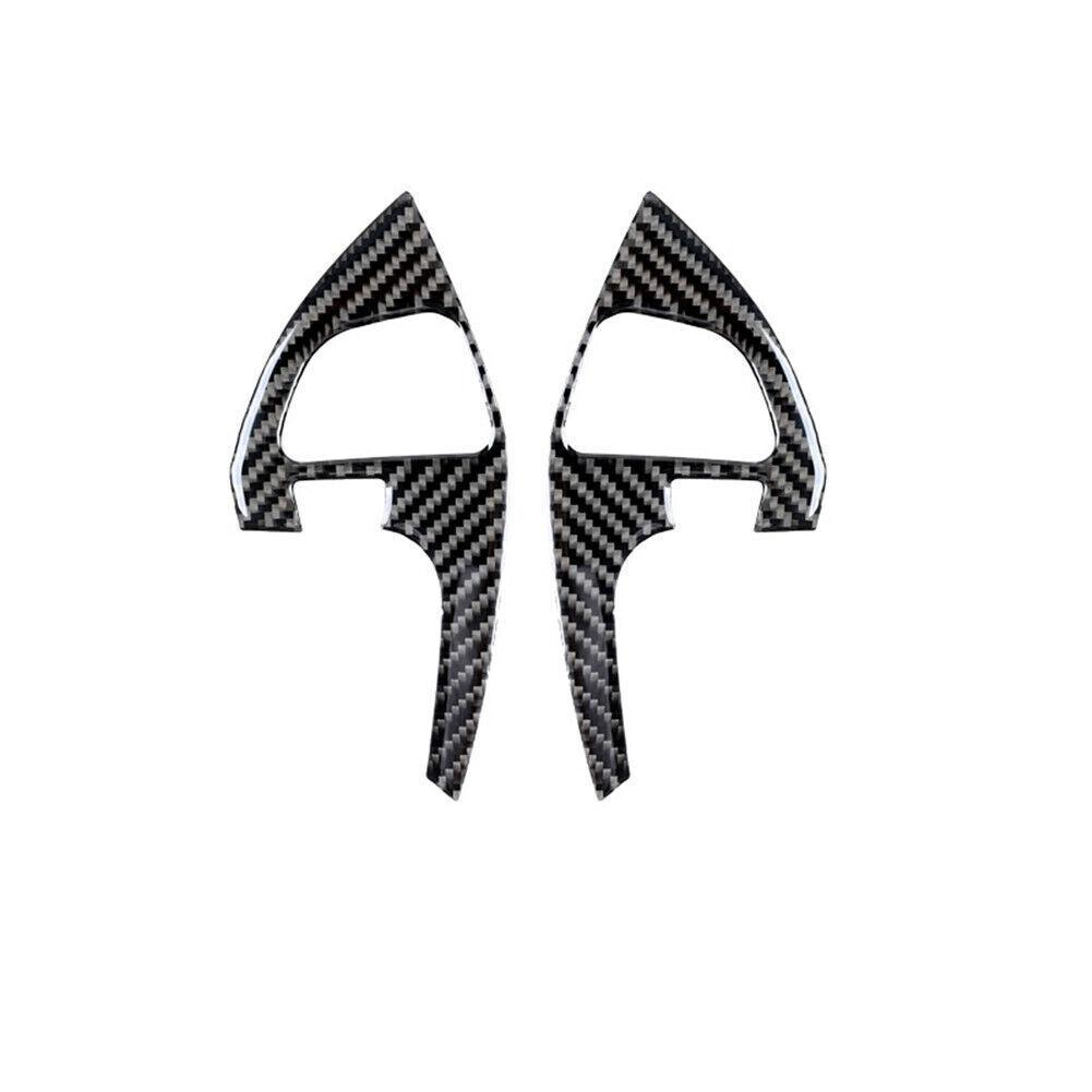 For Toyota Highlander Carbon Fiber Interior Steering Wheel Button Cover Trim