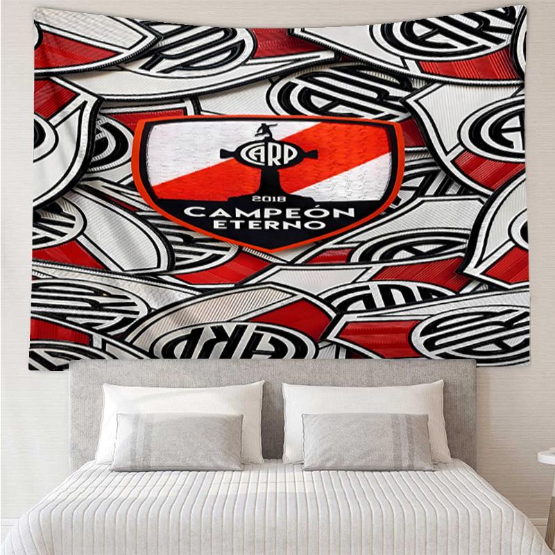 Club Atlético River Plate Tapestry for Bedroom Aesthetic Classroom Tapestries Wall Hanging for Living Room Dorm Office,Ideal Creative Gift