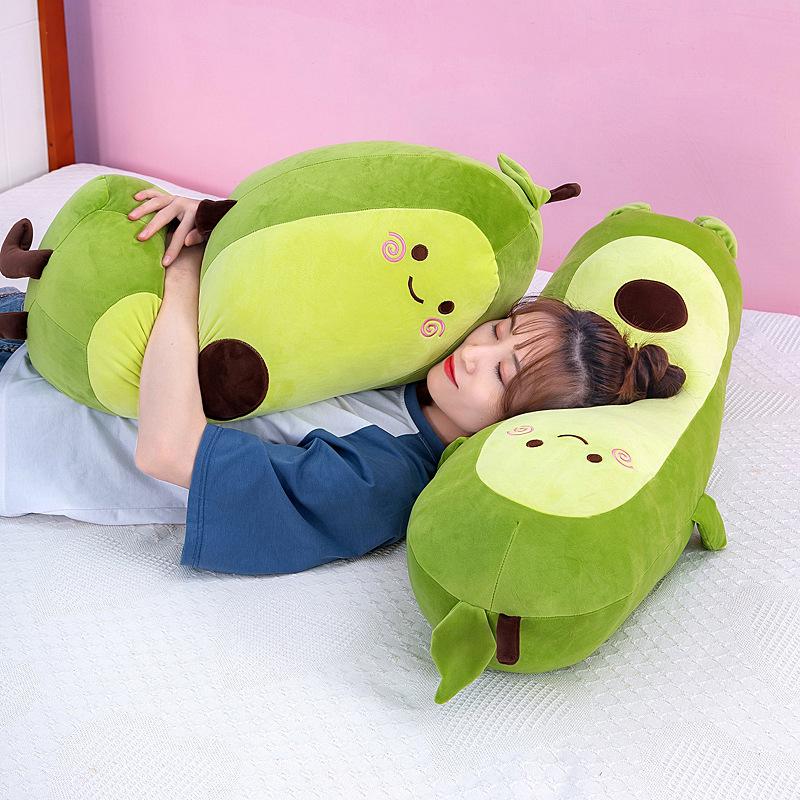Avocado Long Throw Pillow Plush Toy Large Doll Sleeping Leg Rag Doll Coaxing Baby Soft Cute