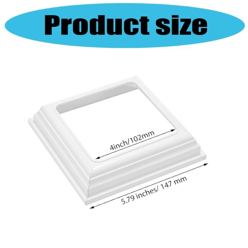 Strong Deck Post Skirts for Wood Rail Waterproof Base Covers Waterproof Post Skirt for Stair & Handrails