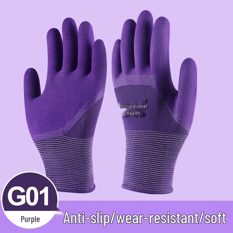 Children's Durable Nitrile Gardening Gloves for Safety and Non-Slip Grip