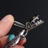 Fashion Charm Gift Rhinestone Retro Turquoise New Clip Clasps Shawl Brooch Cardigan Clip Sweater Blouse Pin