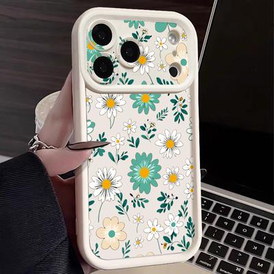 Shockproof Soft TPU Phone Case For iPhone 17e 17 16 15 14 13 Pro Max 17 16 Pro 16e 11 Little Flowers Pattern Silicone Back Cover