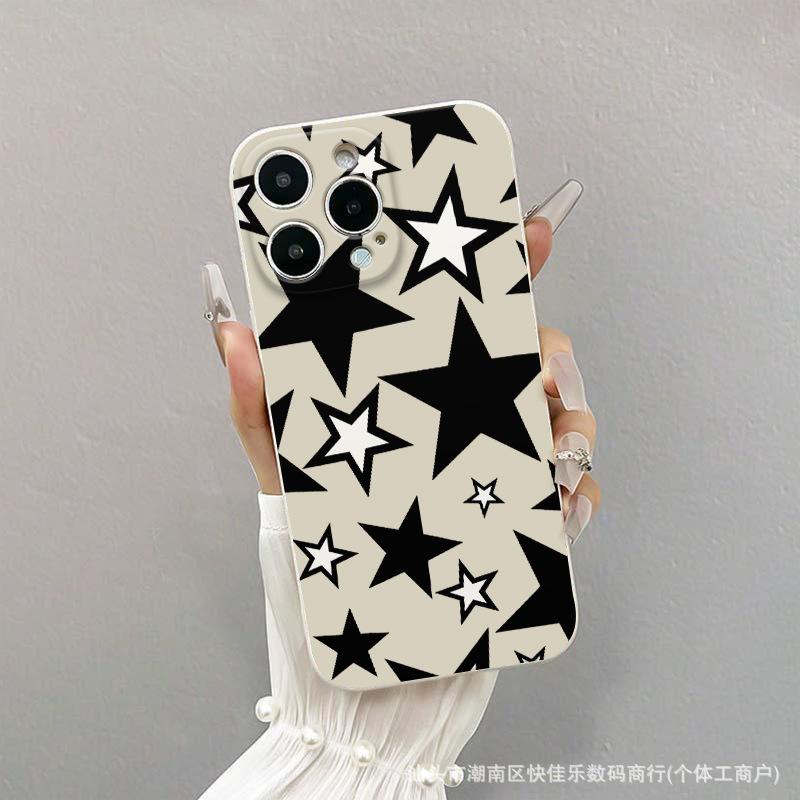 Pentagram Star for Apple 15 Mobile Phone Case iPhone13/14Pro Niche 17 Anti-drop 11Promax Soft 16