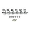 Electric Guitar String Tuning Pegs 15:1 Ratio Semi Closed Split Shaft Machine Heads Replacement For Reliable Performances