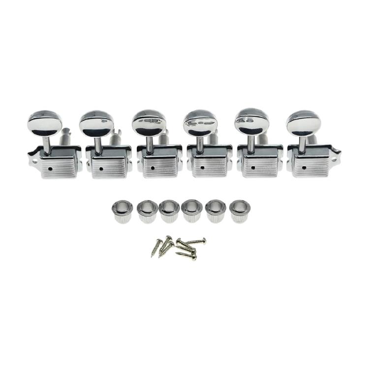Electric Guitar String Tuning Pegs 15:1 Ratio Semi Closed Split Shaft Machine Heads Replacement For Reliable Performances