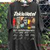 SALE Th Anniversary Tokio Hotel T Shirt Full Size S XL Vintage Washed Top For Everyday Wear Streetwear Stretched Casual Soft