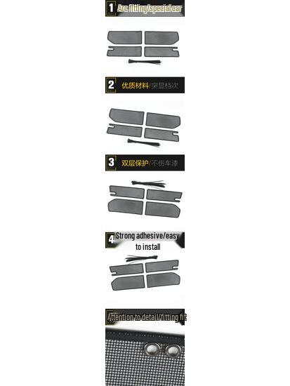 XC40 Insect Screen Sequin and Diamond Mesh Radiator Protection Net Cover Accessories