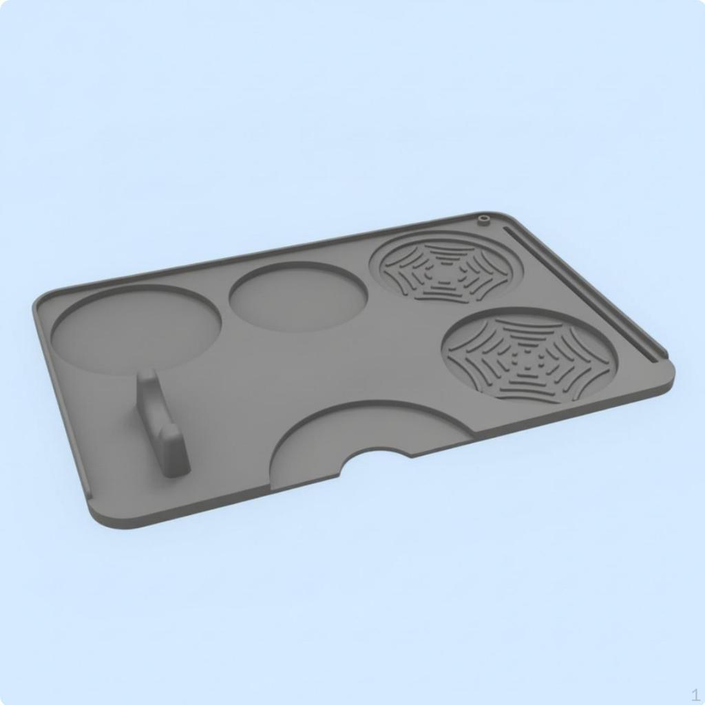 Silicone Espresso Pressing Mat NonSlip Coffee Tamper Station MultiCompartment Design Portafilter