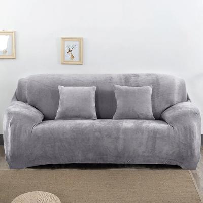 Elastic Velvet Sofa Covers for Living Room All-inclusive Plush Couch Covers Stretch Modern Armchair Covers For Home 1/2/3/4 Seat