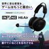 Sony INZONE H6 Air Gaming Gaming Based On Footstep Wide Sound 40mm Lightweight Comfortable for Long Play Compatible Open-Back Headset MDR-G600