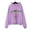 2025 New Fashion Print Letters Spider Web Print Hoodie Hip Hop Plus Size Loose Hooded Sweater Casual Pants Sports Suit