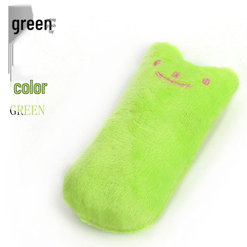 Catnip Plush Thumb Doll: Self-Entertainment Teething Toy, Bite-Resistant for Cats