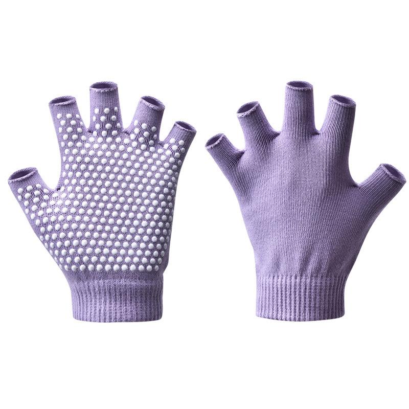 1Pair Warm Anti-slip Yoga Gloves Women Men Half-finger Gloves Pilates Indoor Dance Fitness Training Open-fingered Gloves
