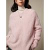 Warm Pullovers Women Dropped Sleeved Loose Sweaters Fall Winter Camel