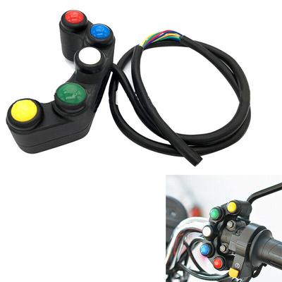 22mm Handlebar Motorcycle Switch 5 Function Button Switches For Electric Bike Modification Accessories