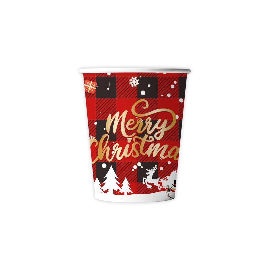 Christmas Themed Party Supplies Holiday Decorations Party Arrangements Christmas Flag Paper Plates Paper Cups Paper Towels