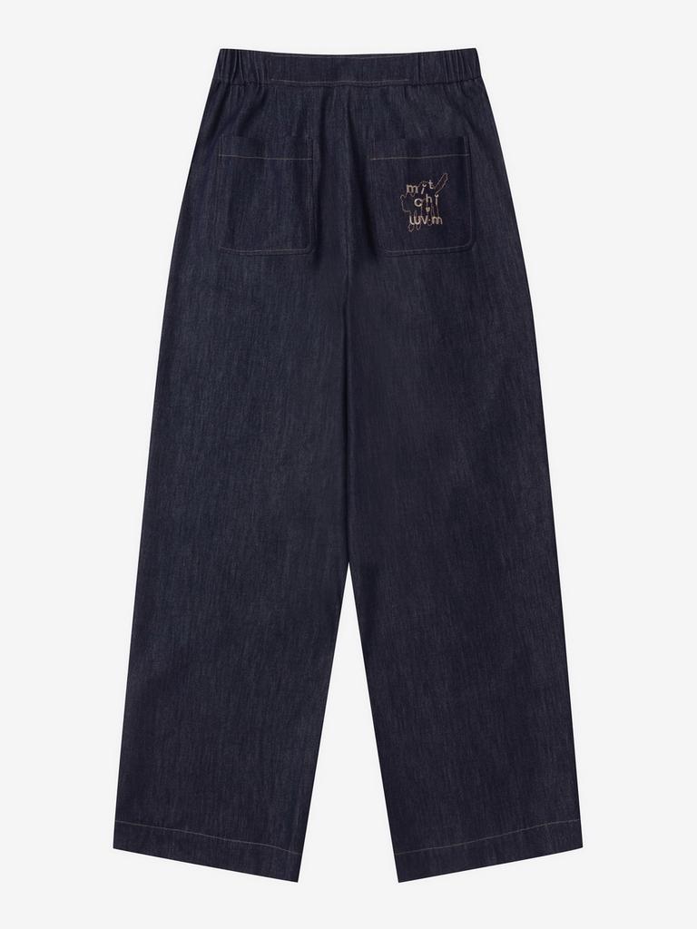 LUVM Wide Long Pants For Men_Navy