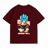 Unisexs Clothing New 100 Cotton Breathable Summer TShirt Dragon Ball Goku Blue Print Casual Streetwear Unisexs Tops