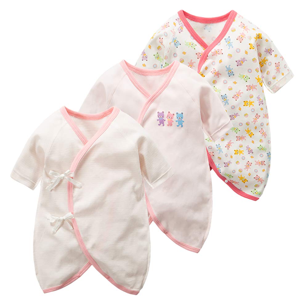 

Новорожденное Белье Идеально для Подготовки к Включает Детский Комбинезон и Идеально в качестве Детского Подарка Розовый Набор из 3 предметов Mum&nny, Прибытие Малыша, Ромпер,