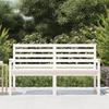 VidaXL Banc de jardin blanc 159,5x48x91,5 cm bois massif de pin 824068