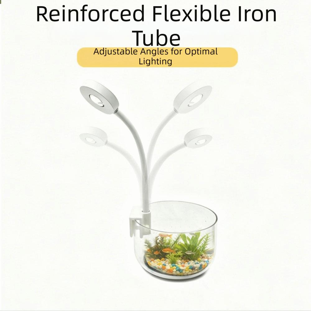 Infinitely Variable Dimming Aquarium Light 3-color Fish Tank Lamp LED Fish Tank Light  Nano Tank