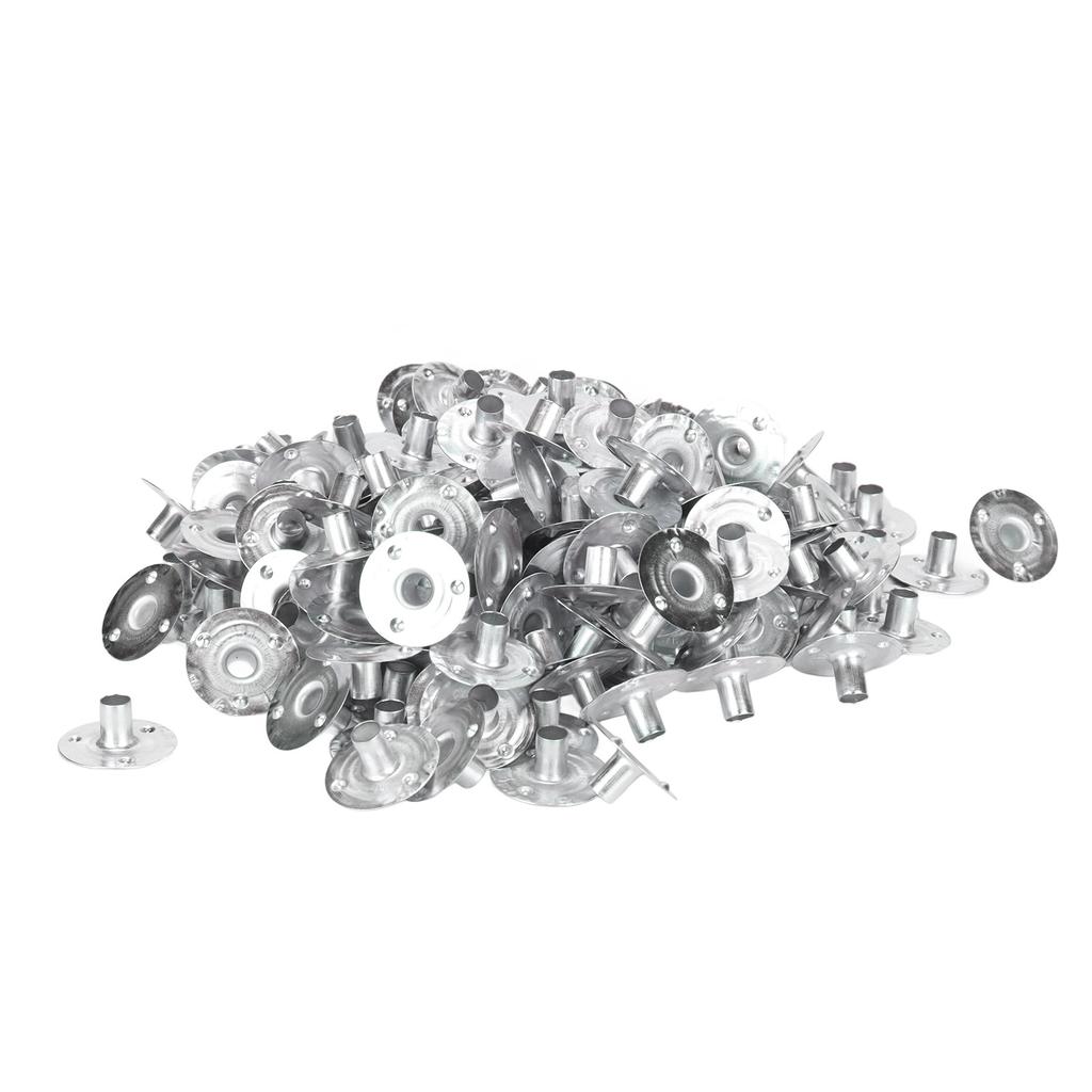 200pcs Candle Wick Tabs DIY Metal Base Candle Wick Sustainer Tabs for Candle Making