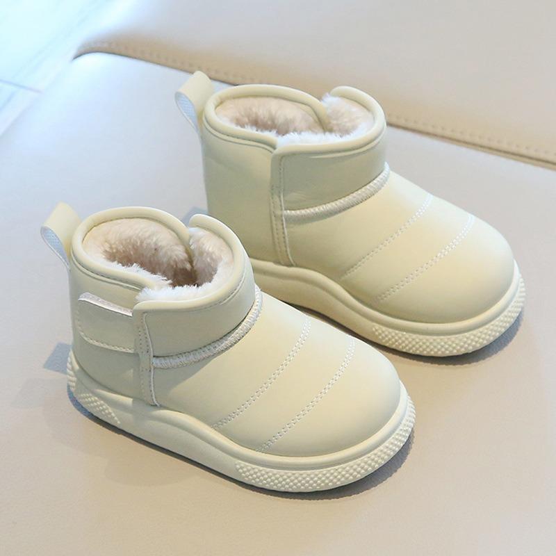 

Children’s Snow Boots, Winter New Arrival, Boys’ Short Boots, Lined and Thickened, Girls’ Cotton Boots, Warm Baby Cotton Shoes 21 бежевый