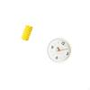 Porcelain Flower Vase And Modern Wall Clock Decorative Tabletop Ornament with Large Numerals for