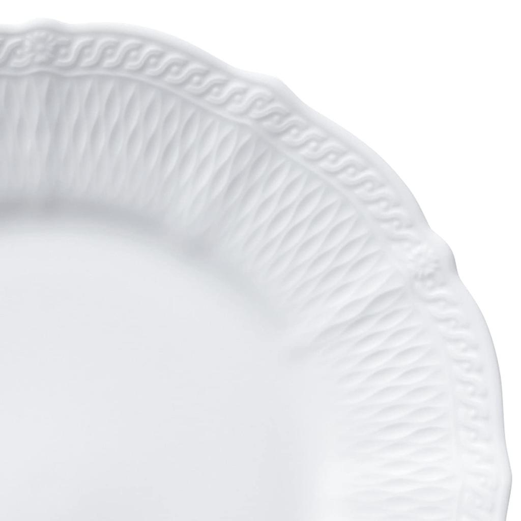 Noritake 26cm Cher Blanc Plate, Microwave and Dishwasher Safe, White Fine Porcelain (Premium White), 94830/1655