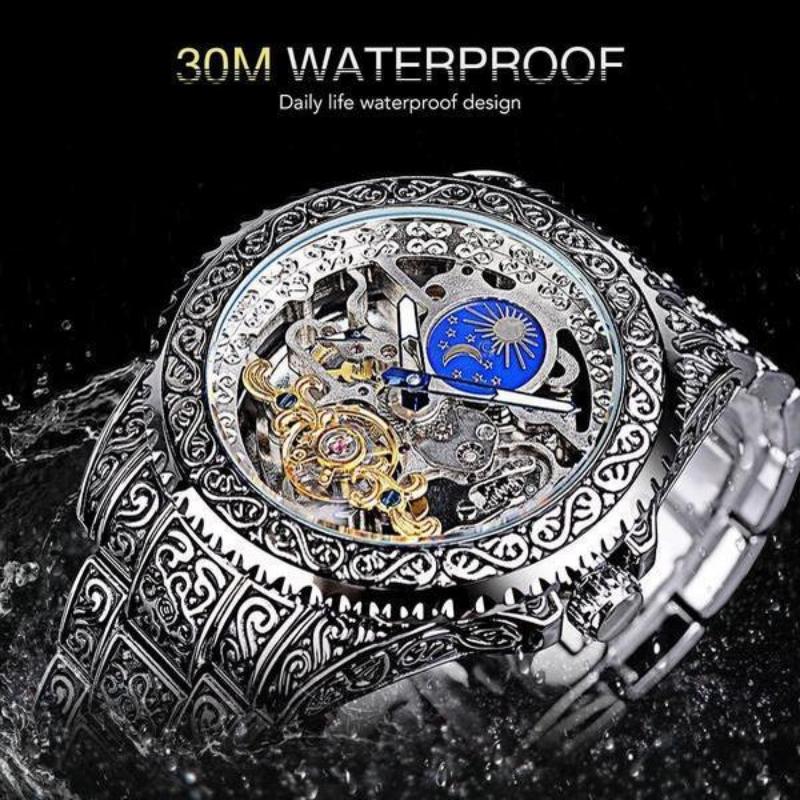 Men's Fashion and Leisure Fully Automatic Mechanical Watch Men's Watch Men's Retro Mechanical Watch