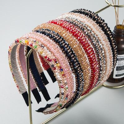 Women's Hairband High Grade Headband Fine Edge Hand Stranded Crystal Hearwear