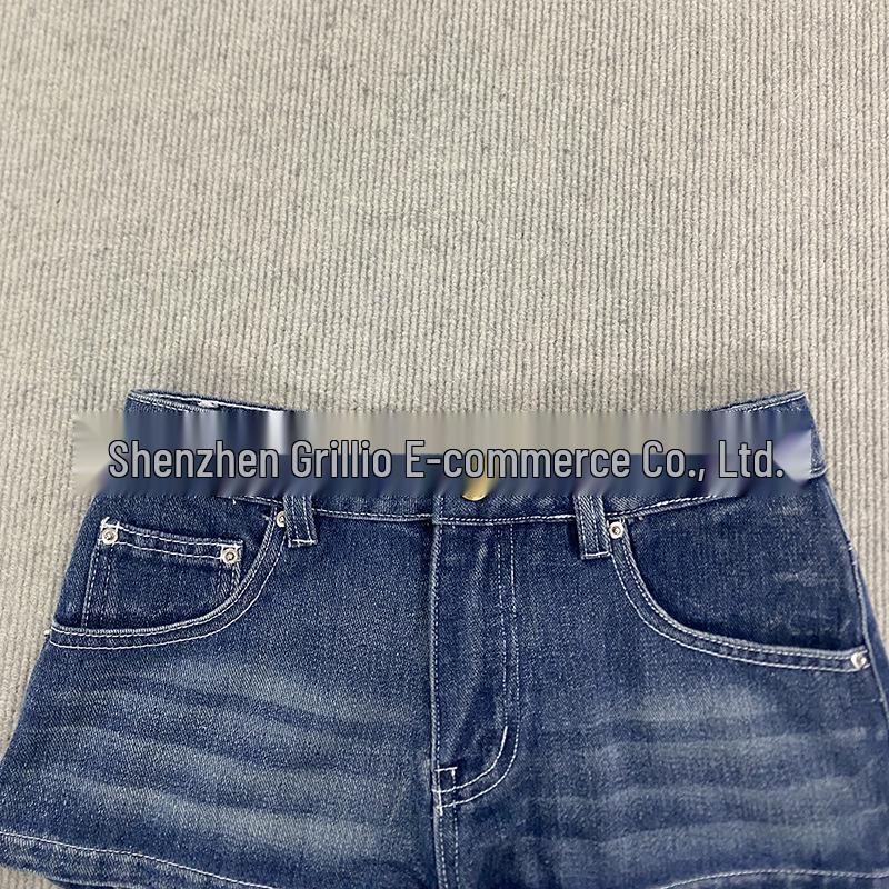 Spring Fashion High Street Sexy Sweet Printed Denim Shorts