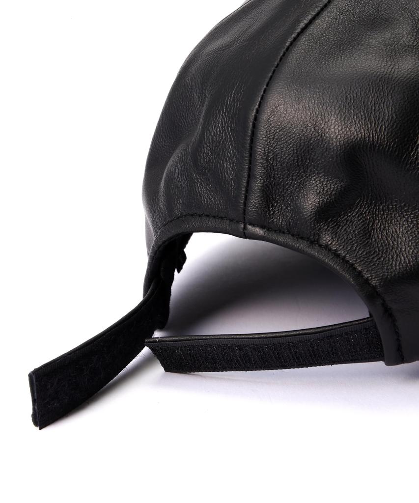 LEATHER CAP F 010 Black [Schott] B.B Men's 782-5974008