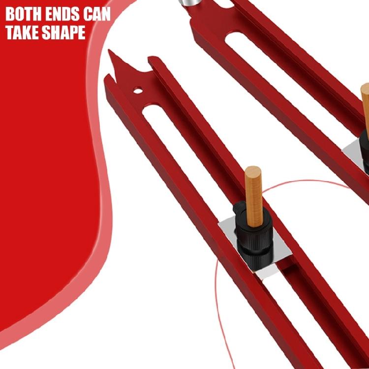 Portable Precise Line Woodworking Tool Profiles Scribing Ruler with Pencils Precise Profiles Scribe Tool Pencil Holder