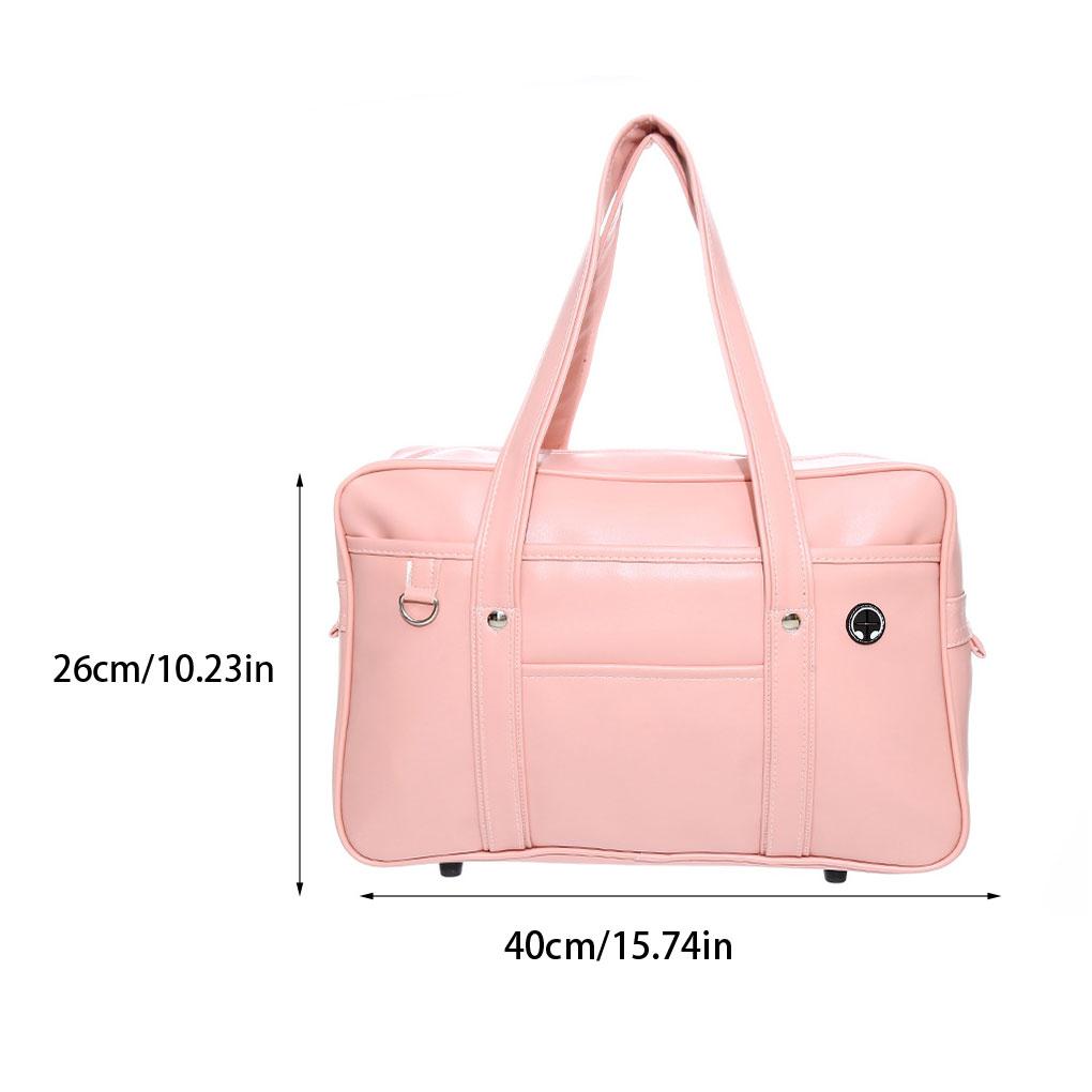 PU Premium Leather Bag For Daily Fashionable And Functional Shoulder Bag Student Uniform Laptop Bag