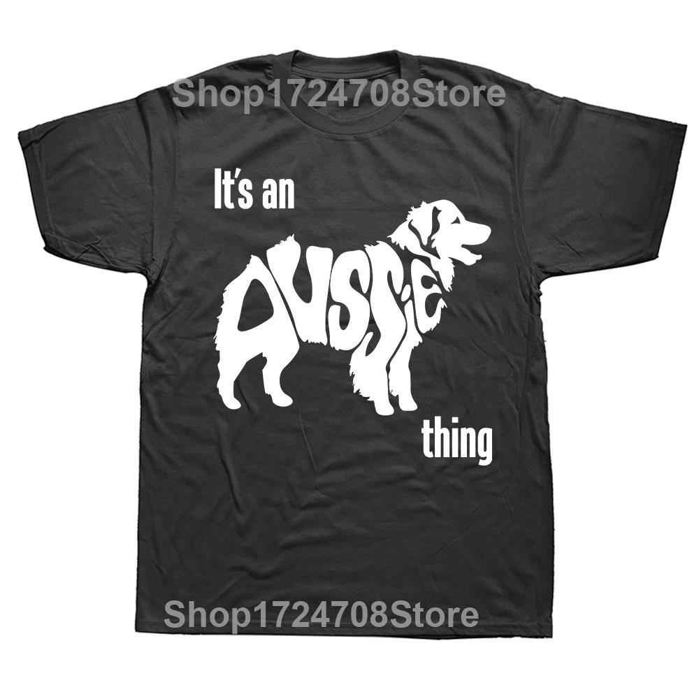 Funny Australian Shepherd Friends T Shirts Summer Graphic Cotton Streetwear Short Sleeve Birthday Gifts T-shirt Mens Clothing