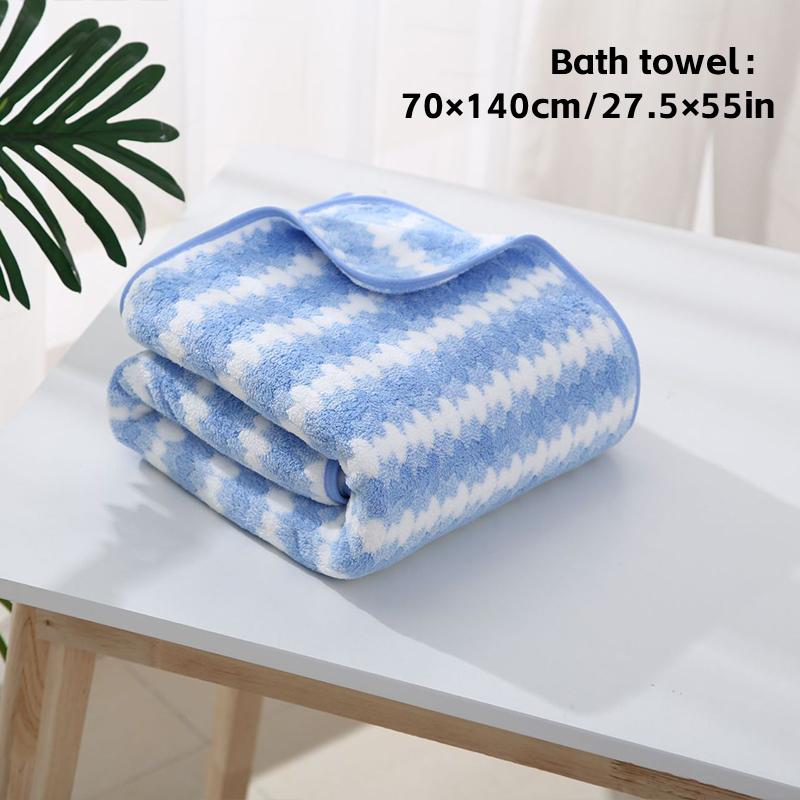 Coral Velvet Bath Towel Absorbent And Fast Drying, Quick Cleaning Bathroom And Home Decor Gifts, Wash Cloths