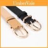 Minimalist Womens Faux Leather Belt For Casual And Office Wear With Alloy Buckle