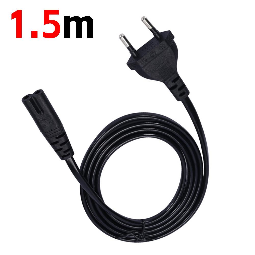 EU Power Cable 2pin Power Extension Cord for Canon Epson Printer Radio Speaker PS4 XBOX One S Desk Lamp Dell Laptop Cable 1-1.8m
