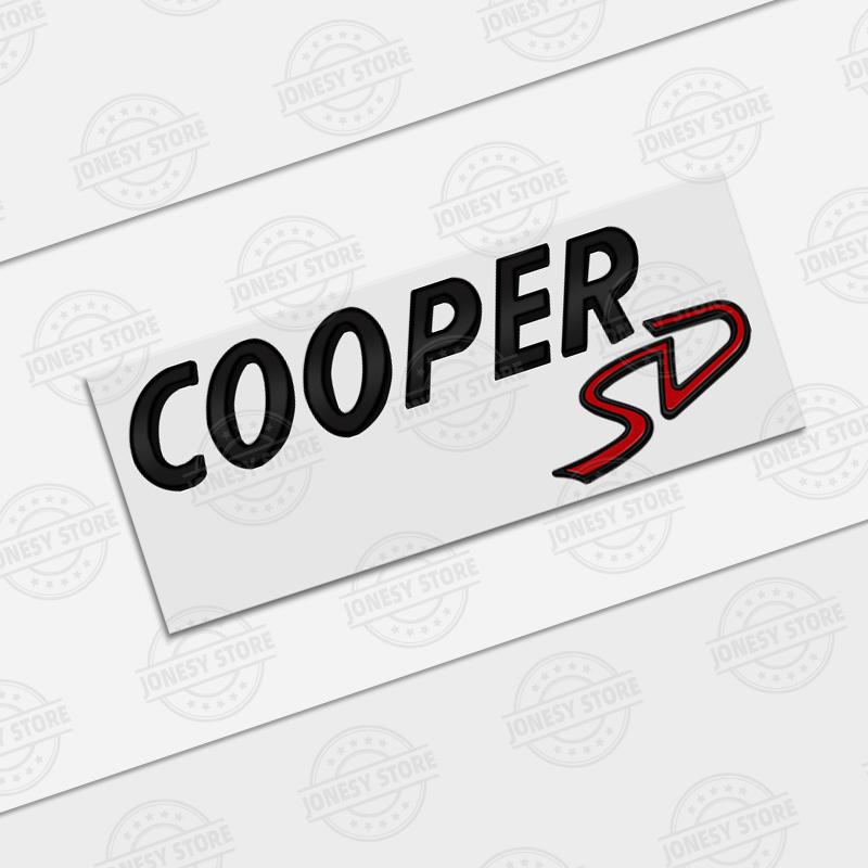 Auto Metal Logo 3D Badge Lettering Decals Trunk Sticker For MINI Cooper D SD R60 R56 R57 R58 R60 F55 F56 Countryman Car Styling