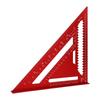 Rafter Square Aluminum 12 Inch Woodworking Layout Tool Metal Triangle Angle Protractor for Woodworking and Carpentry Red