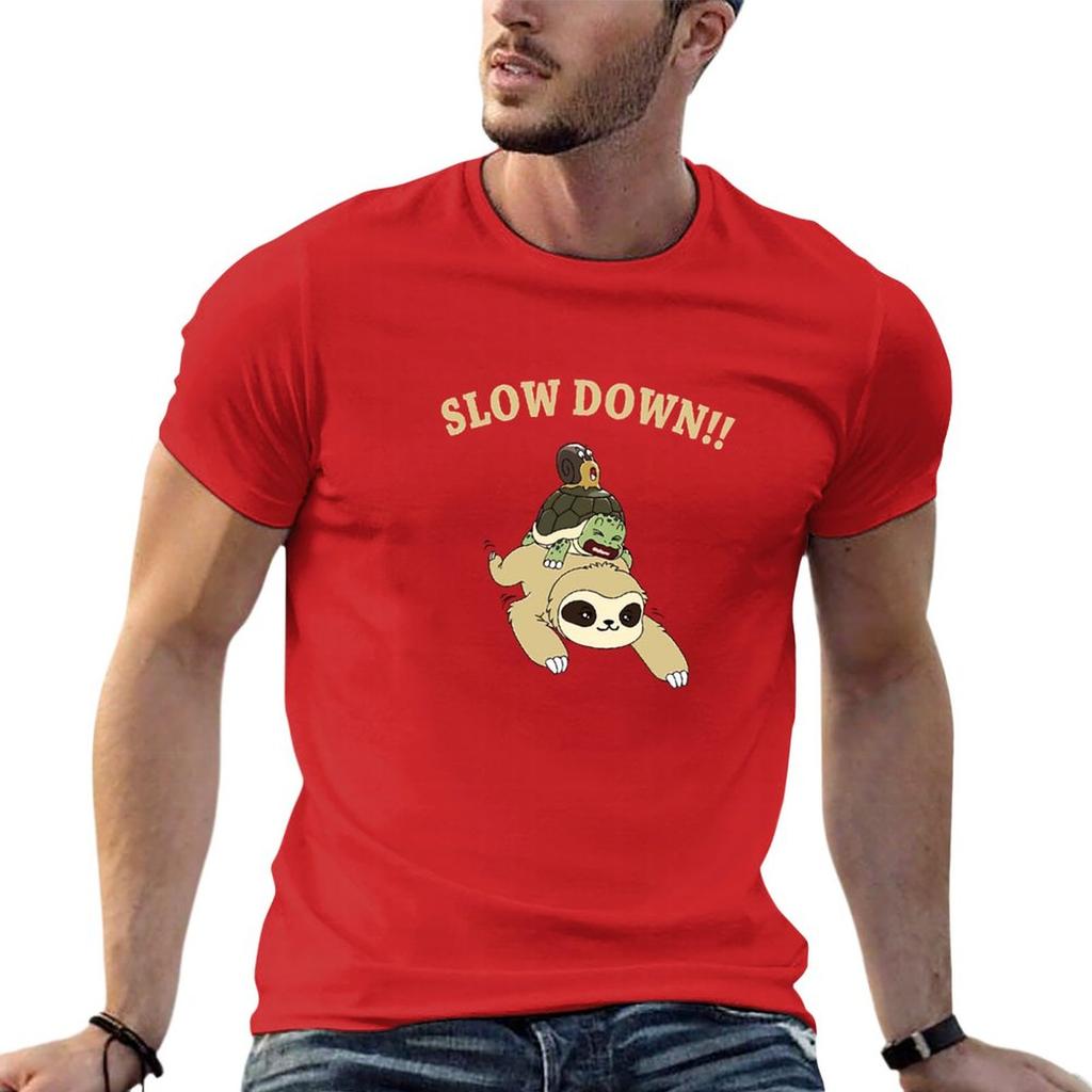 Slow Down TShirt tshirts man heavyweight t shirts oversized t shirts designer t shirt men