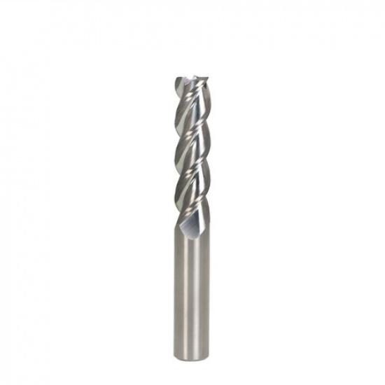 1/2" 3 Flute Long Length 2" LOC Carbide End Mill 4" Overall Length 1/2" Diameter