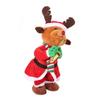 Christmas Gift Miniature Santa Claus with Saxophone Handmade Lovely Toy Holiday Twisting Santa Snowman Reindeer