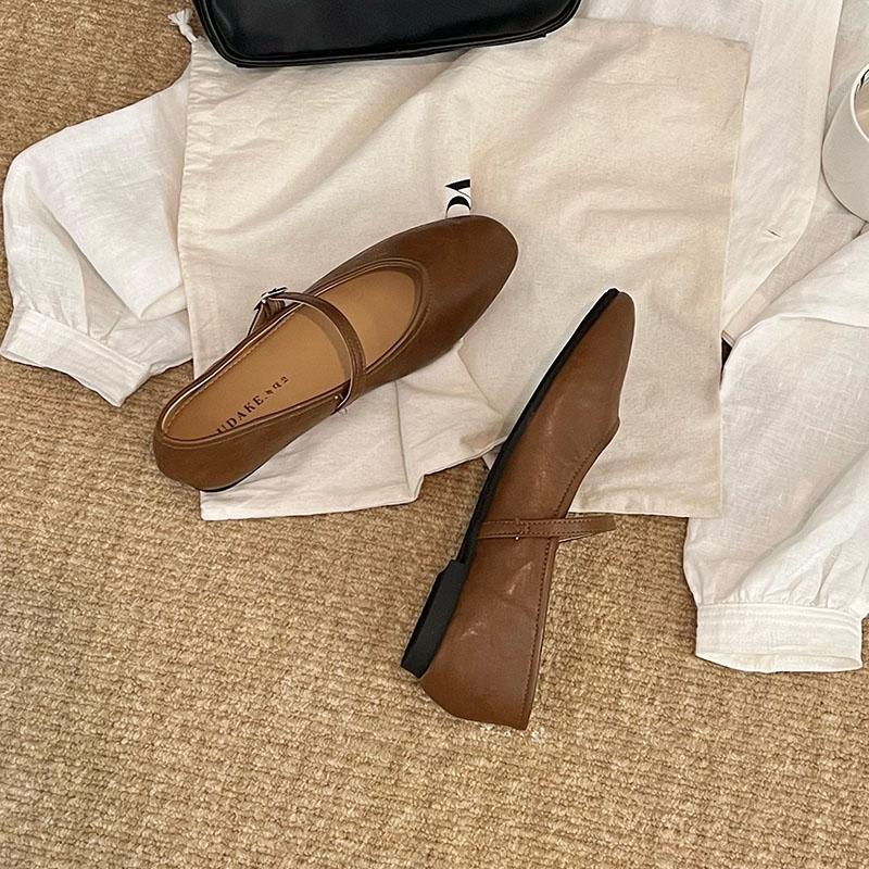 Fashion Female Shallow Ladies Mary Janes Flats Shoes Casual Footwear Soft Fashion Round Toe Women Ballet Flats Shoes