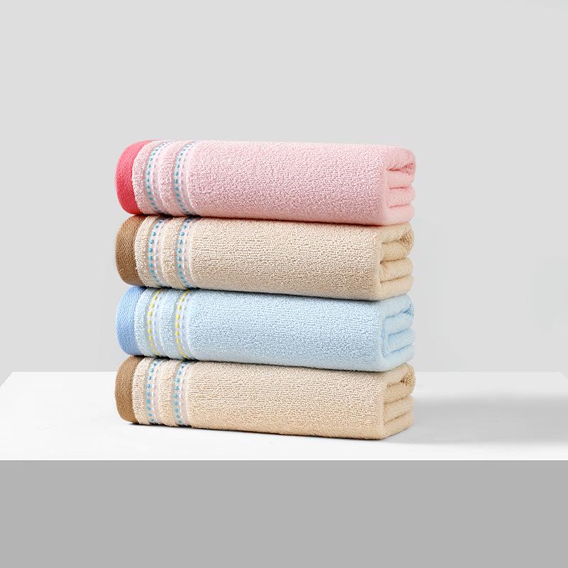 Premium Pure Cotton Solid Color Face Towel - Soft, Absorbent, Customizable Logo, Ideal for Business or Thank You Gifts