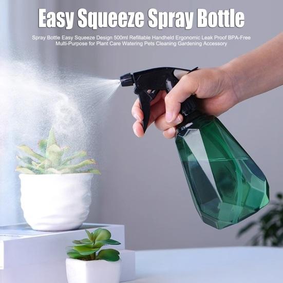 500ML Multifunktionale Sprühflasche Auslaufsicher Feiner Nebel Großes Fassungsvermögen Innen Außen Pflanzen Blumen Gießkanne Sprüher Gartenbedarf