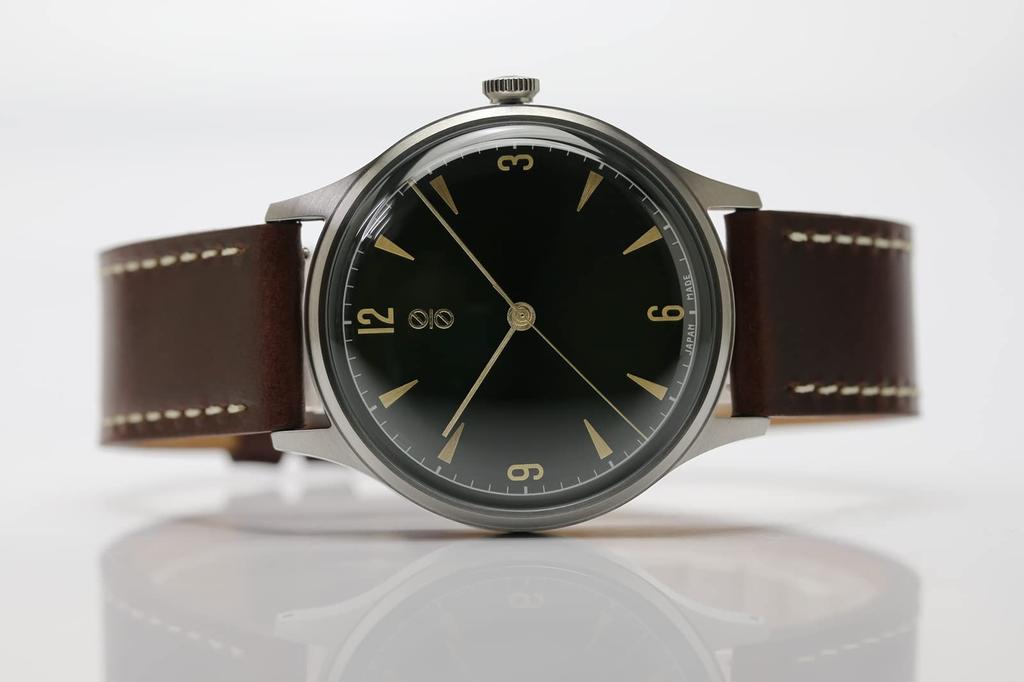 SIS Classic Sweep Hand Echtleder Grün Uhr, Sekunde, 1/4 Uhrwerk, Herrenuhr, Armband,